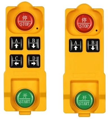 Control remoto para grúa, Mando a distancia inalámbrico Industrial 433,92 Control de grúa de elevación 2/4 botones grúa controlador de Radio Industrial resistente al agua Para cabrestante de polipasto