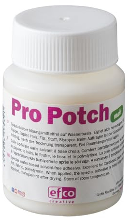 Pro Potch Lack und Leim · transparent · matt o. seidenmatt · 100 bis 1000 ml · Serviettentechnik- u. Dekokleber für Holz, Keramik, Stein, Karton, Papier, Filz, Stoff und Styropor (100 ml matt)