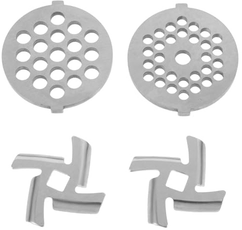 ZUNOXAZ 4Pcs Disques De Coupe En Acier Inoxydable Pour Hachoir À Viande Accessoires De Remplacement 5.8X5.2X0.3Cm Faciles À Installer Et Nettoyer Pour Usage Domestique