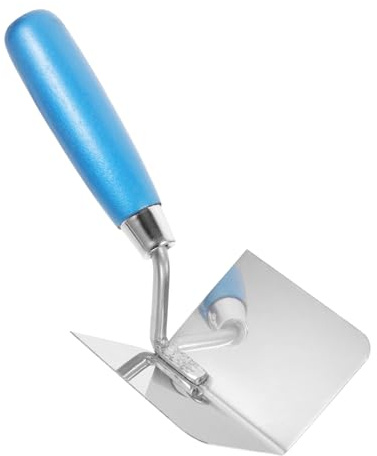 ORFOFE Cazzuola Angolare in Acciaio Inox per Stucco ed con Ergonomico Antiscivolo Strumento Professionale per Riparazione e Finitura