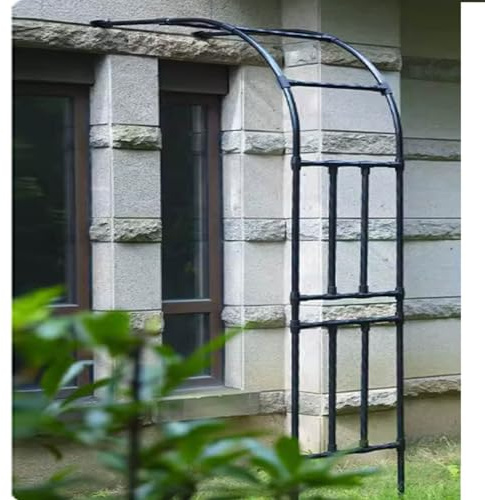 Arche de jardin en métal demi-arches de jardin en acier extérieur arche de mariage solide treillis pergola treillis pour plantes grimpantes support de fleurs (taille : 150 x 240 x 40 cm)