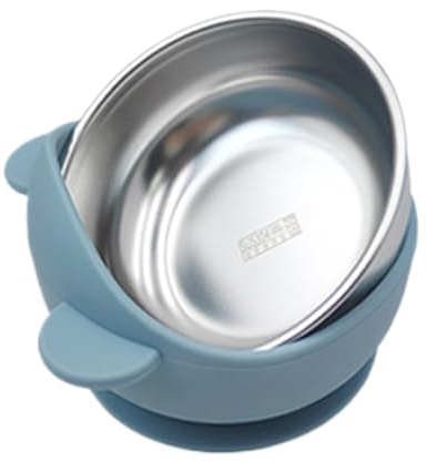 Ciotole Per Bambini Con Aspirazione-ciotole Per Bam-bini In Acciaio Inossidabile, Aspirazione Per Bambini In Silicone Anti-cazzo BO Per Auto-alimentazione, Svezzamento E Uso Quotidiano