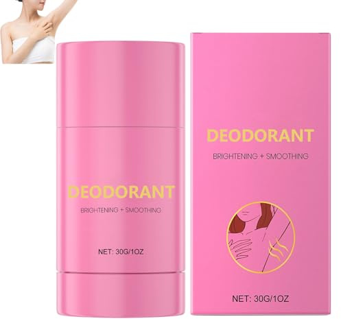 Déodorant stick éclaircissant pour les aisselles, déodorant stick pour le corps (hommes et femmes), fraîcheur longue durée, contrôle les odeurs et atténue les taches brunes, application facile (1pcs)