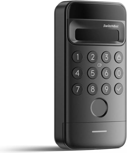 SWITCHBOT Smartes Codeschloss, Keypad Vision für Lock, schwarz