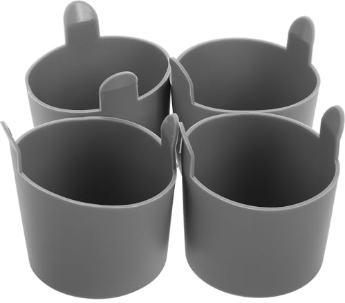 Alipis Stampi in Silicone per Friggitrice ad Aria 4 Pezzi Stampi per Uova in Camicia Antiaderenti Accessori Cucina Versatili per Muffin e Budini Resistenti ad Alte Temperature