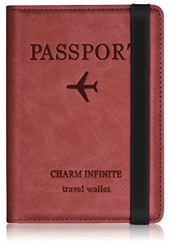Toctax Reisepass Hülle,Reisepasshülle mit RFID-Blocker,Passport Holder für Damen Herren,reisemappe für reisedokumente,ausweistasche Reise dokumente,kreditkarten schutzhülle