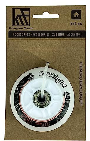 KRF Spotlight LED-Räder, 80 mm, 85 A (2 Räder), Weiß, Erwachsene, Uni, Einheitsgröße