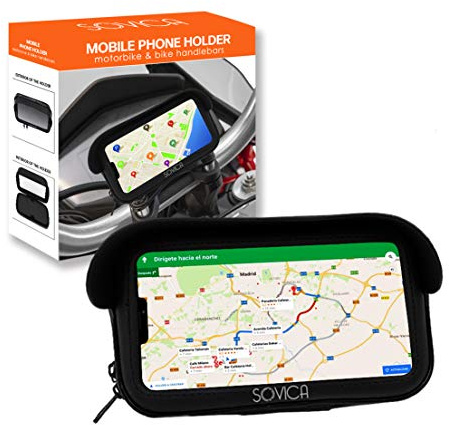 Handyhalterung fahrrad motorrad wasserdicht gültige schutzhülle für smartphones bis 7,2 antiref-Visier lenkerbefestigung doppelschraube regenfutter fahrrad motorrad handyhalterung fahrradlenker