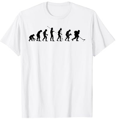 Eishockey Evolution Eishockeyspieler Eishockey Spieler T-Shirt