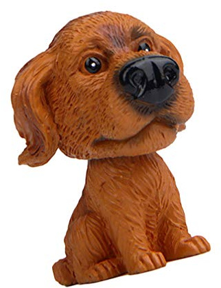 Gatuida Nodding Big Head Dog Car Ornaments Resin Cartoon Car Display Dog Accessories Puppy Stuff Interior Accessories