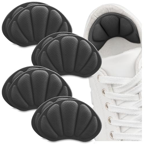 SULPO 4 Paare Fersenpolster Set - Fersenkissen aus Schwamm, Fersenschutz, Fersenpolster gegen Reibung und Blasen - Schuhreparatur Fersenschoner für zu große Schuhe