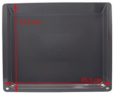 JCSPARES® - Vassoio leccarda teglia 37,5 cm x 45,5 cm per forno compatibile con Gruppo Bosch per modelli: HB478GCB0S - HB478GCB6B - HB478GCW0S - HB478GUB0 - HB479G5B0S ed Ulteriori