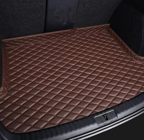 LIMINFACAI Auto Leder Kofferraummatten für Cupra Formentor 2021-2023, rutschfest Staubdicht Schutzmatte Kofferraumschutz Kofferraumwanne Teppich,A/Coffee