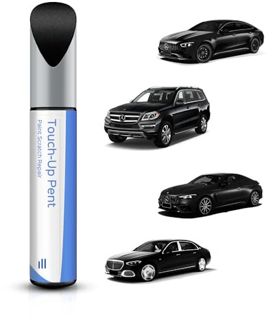 PARTS4EV 040/9040 Schwarz/Jet Schwarz Ausbesserungsfarbe für Mercedes-Benz All Series– Exakte Übereinstimmung – Ausbesserung von Kratzern und Abplatzungen