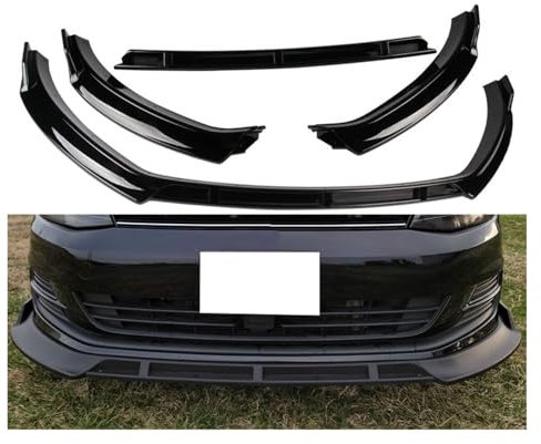 Front Bumper Spoiler Lippe Für Golf 7 7,5 MK7 MK 7,5 Standard Für TSI Für TDI 2012-2020 Front Stoßstange Splitter Lip Diffusor Körper Kit Spoiler Schutz Frontspoiler(7 Gloss Black)