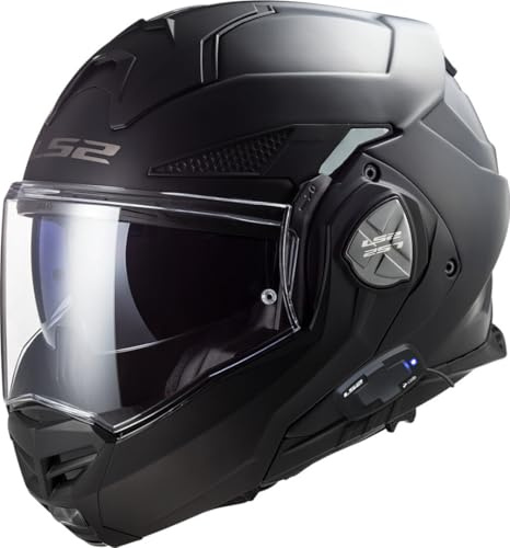 LS2 Klapphelm FF901 Advant X ECE2206 Modularhelm Motorradhelm mit Sprechanlage, XS