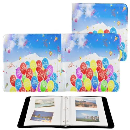 JUMBEAR Grande album fotografico autoadesivo con 20 pagine, album fai da te, per matrimoni, famiglia, bambini, vacanze, compleanno, palloncino