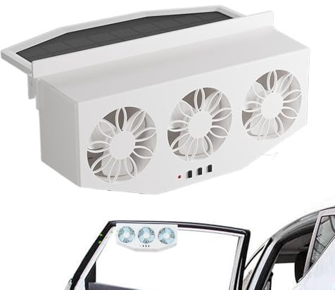 Auto Air Vent, radiador de ventilador solar, depósito de coche, limpiador de vehículos compactos, enfriador solar creativo con función de refrigeración para coche, moto, camión, de ventilación