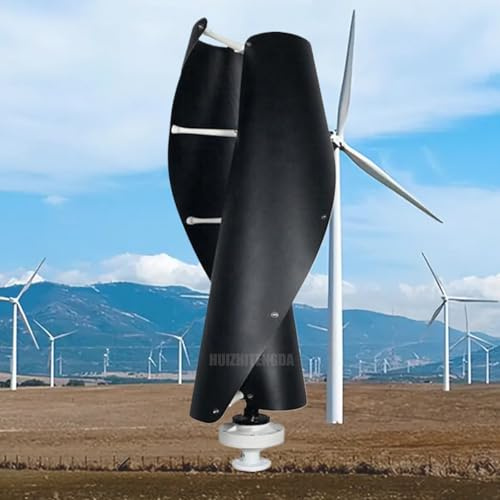 HUIZHITENGDA 10000W Vertikaler Spiralwindturbinen Tragbarer Generator 12V 24 V 48 V 220 V Windmühlenwindleistung Generator Mit Controller Für Innenhöfe Und Dörfer Geeignet