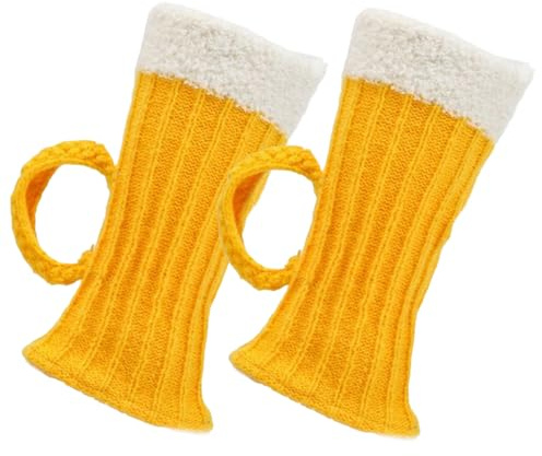 Eojpdji Jambières Chaussettes Chaudes - 1 Paire Jambières Chaussettes Bottes Bière avec Poignées | Mode Fille pour Shopping Vélo Cosplay Voyage | Célibataire