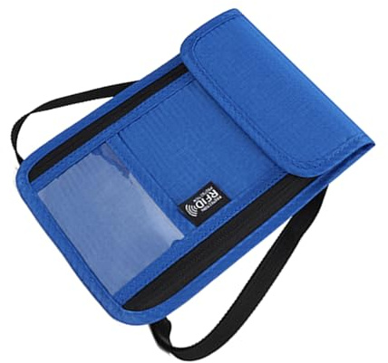 HDOYTXXM RFIDS Neck Wallet Borsa da Viaggio Passaporti Con Tracolla Regolabile Antifurto Della Cinghia di Protezione Hiddens Sacchetto Da Viaggio Portafoglio Porta Passaporto Famiglia Organizzatori