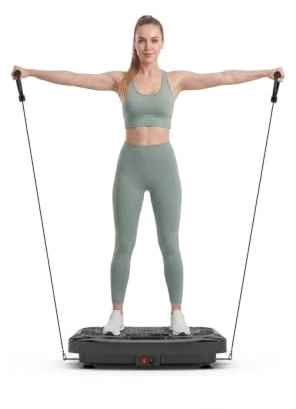 Werara Vibrationsplatte mit App, Rüttelplatte | Starker 200W Motor, 199 Stufen, LED Display