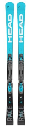 HEAD WC Rebels Race Ti + PR 11 GW Skiset - 160 | Rennfeeling mit sicherer 180 Fersen-Auslösung & Titanal-Power für sportliche Carver.