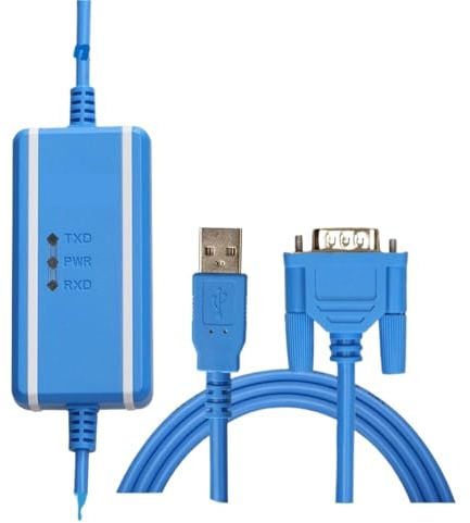 ZRSHCXWS Câble série USB CS1W-CIF31+ USB-CIF31 Câble de programmation d'isolation optique USB vers R232 Câble convertisseur adaptateur USB-RS232(Blue Isolation Type)