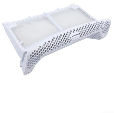 Filtro anti-pelucchi per asciugatrice AEG per Electrolux per Zanussi 8074539019, robusto filtro in plastica bianca, per una facile installazione, parte di ricambio per serie T7 T8 EDH, 335 x 170 x 80