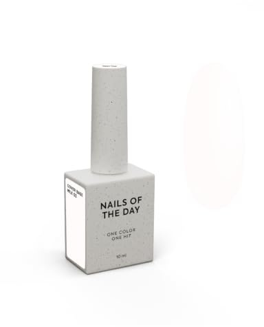 Nailsoftheday Cover Base NEW Formula Milk Base camuflaje semitransparente de tono blanco lechoso 10 ml (Milk 03)