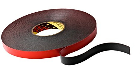 3M VHB Nastro 5952, 6 mm X 33 m, 1.1 mm, 12 Pezzi, Nero