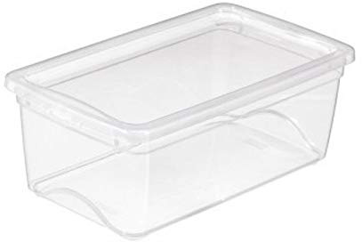 3 x SUNWARE Omega Clearbox mit Deckel - 6 Liter - 340 x 195 x 125 mm - transparent