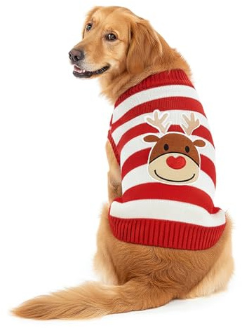 ABRRLO Hunde Pullover Weihnachten Dog Sweater Hundepullover Winter Haustier Hund Weihnachtspullover warme Fashion Urlaub Party Geschenk