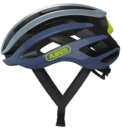 ABUS Rennradhelm AirBreaker - High-End Fahrradhelm für den professionellen Radsport - für Jugendliche und Erwachsene - Helm für Damen und Herren - Hellgrau (mit Blaustich), Größe S