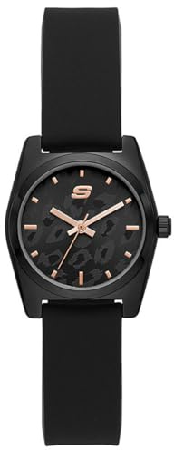 Skechers Watch For Women, Quartz Movement With Silicone, Polyurethene, Leather Or Stainless Steel Strap, Black, 27MM