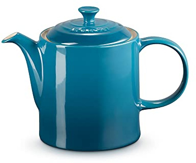 Le Creuset Grand Teapot, Stoneware, 1.3 litres, Serves 4 Cups, Deep Teal, 70703136420000