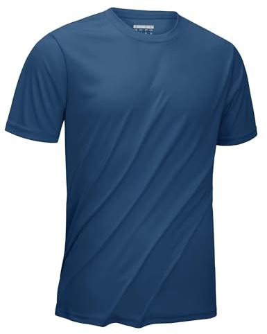 KEFITEVD UV Shirt Herren Sportshirt Kurzarm Schnelltrocknend Sport Tshirt Leicht Funktionsshirt Atmungsaktiv Laufshirt
