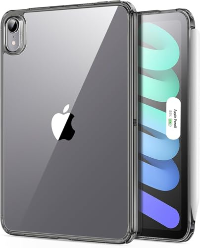 ESR for iPad mini A17 Pro Case, iPad mini 6th Gen Case, Black Clear | Slim and Light, Shock and Drop Protection, Yellowing Resistant, Supports Pencil Pro, Classic Series