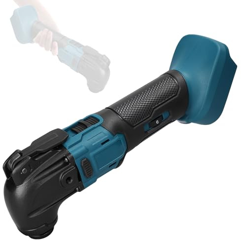 Tondeuse électrique HUIOP Pelle oscillante avec batterie au lithium sans balais rechargeable, tondeuse électrique sans fil multifonctionnelle, polisseuse de coupe, outil de menuiserie