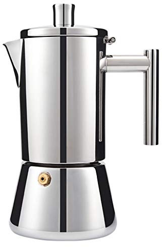 HASMI Bollitore per Caffè Moka Caffettiera in acciaio inossidabile Fornello a induzione Riscaldamento Macchina for caffè espresso Coffee Kettle (Size : 6cpus), Dingzhebo2022