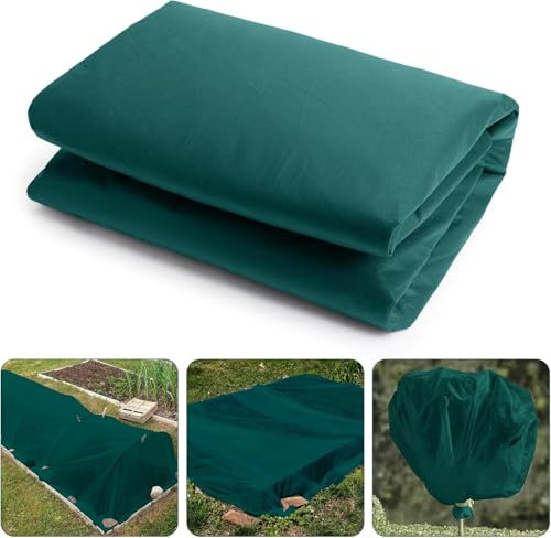 3x10M Garden Fleece for Plants - Plants Frost Protection Cover - Extra Large 35gsm Thickened Fabric Winter Protector Blanket - Heavy Duty Reusable Freeze Cloth Fleece Jacket for Garden Plants
