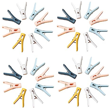 MAGICLULU Home Clip Antivento 30 Pezzi Clip Per Calzini Senza Denti in Plastica Abs Resistente Casuale