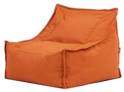 Icon Alto Outdoor Sitzsack Sessel für Erwachsene, Orange, Olefin Stoff für Drinnen und Draußen, Riesen Sitzsack mit Füllung, Bequemer Sessel, Garten, Terrasse, Lounge