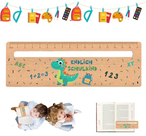 Lesehilfe Kinder 1 Klasse Leselineal-2026 Schulkind Personalisiert Holz Lesezeichen Lesehilfe mit Lesefenster zur Einschulung Grundschüler Legasthene Kinder Schulanfang Geschenkidee Schultüten Füllung