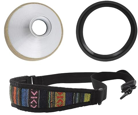 Praktisches Saxophon Zubehör Satz mit Dämpferring und Halsgurt | 1 Satz, Gummi Aluminiumlegierung Nylon, Leicht, Geräuschmindernd, Schützt vor Kollisionen Zufällige Farbe