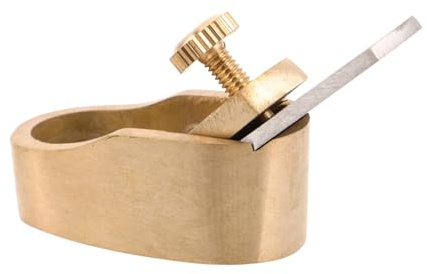 Didiseaon Pialla per Violino in Ottone Utensile per Pialla Manuale per Legno Parte di Strumento Micro Utensile per Lavorazione di Liuteria e Strumenti Musicali