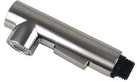 ZHGUIMING Grifo extraíble de cocina ABS duradero, cabezal rociador de ducha ahorrador de agua, grifo de lavabo de baño de repuesto(61011 brushed)