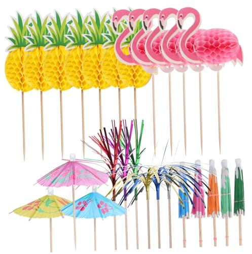Gogogmee 140 Stück Teiliges Cupcake Picks Mit Bunten Cocktail-schirmen Und Torten-deko Vielseitige Partyspieße Für Geburtstags Sommerfeiern Kreative Deko Für Kuchen Und Getränke