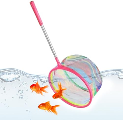 Yulokdwi Épuisettes - Filet Flottant Réglable - Accessoires Équipement à Sèchage Rapide pour Aquarium Lac Rivière Étang Extérieur Plage Jardin Piscine