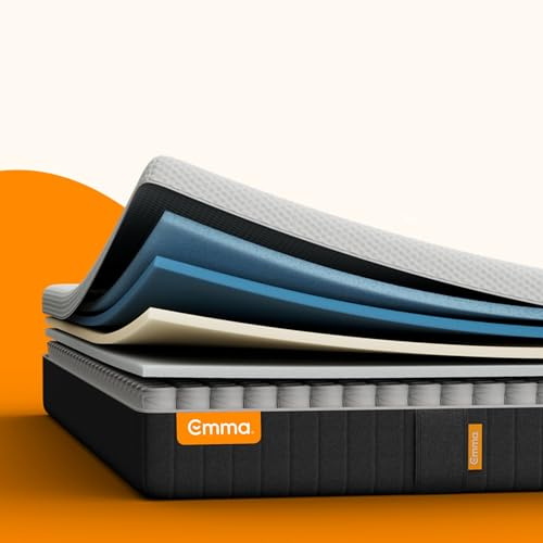 Emma Original Pro+ Matratze 100x200 cm – 27 cm Hybridmatratze mit 7-Zonen-Taschenfederkern, ThermoSync® Kühltechnologie & allergenreduzierendem Purotex® Bezug – atmungsaktive Komfortmatratze